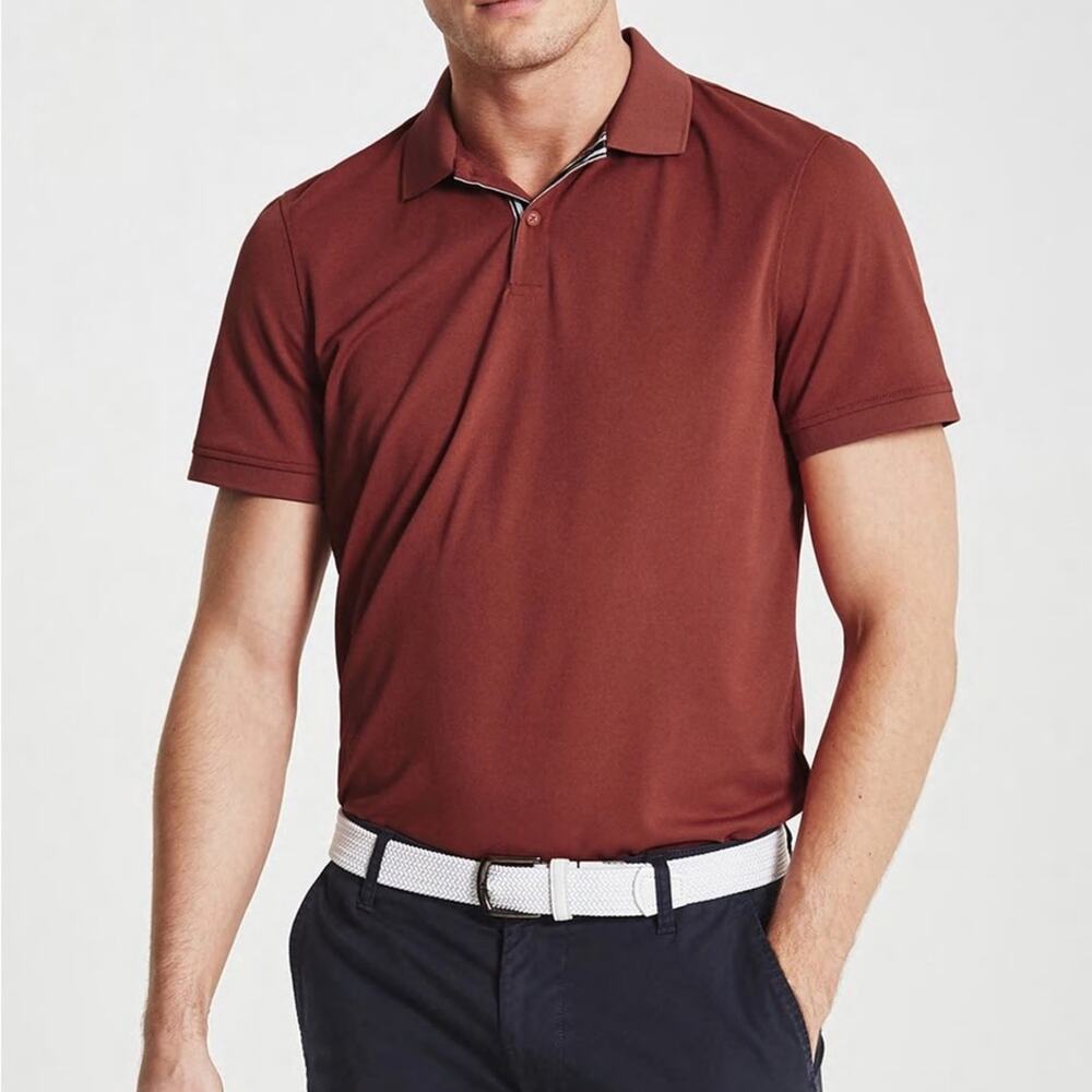 NWT AG Adriano Goldschmied Berrian Polo Shirt‎ Size Large MSRP $108
